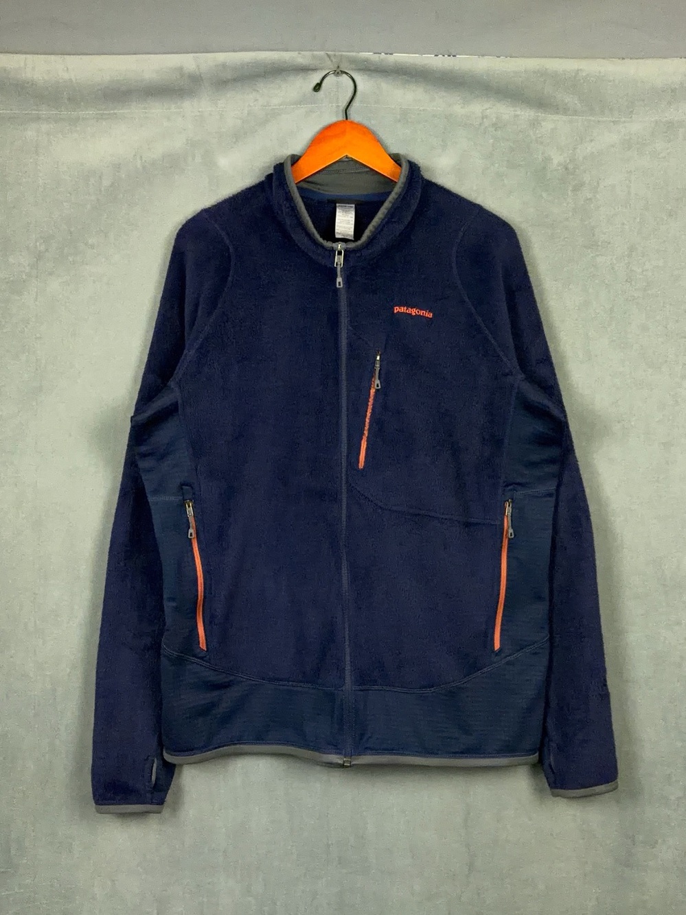 Patagonia R2 Fleece Jacket Mens Size XL Full Zip Navy Blue Polartec Gorpcore